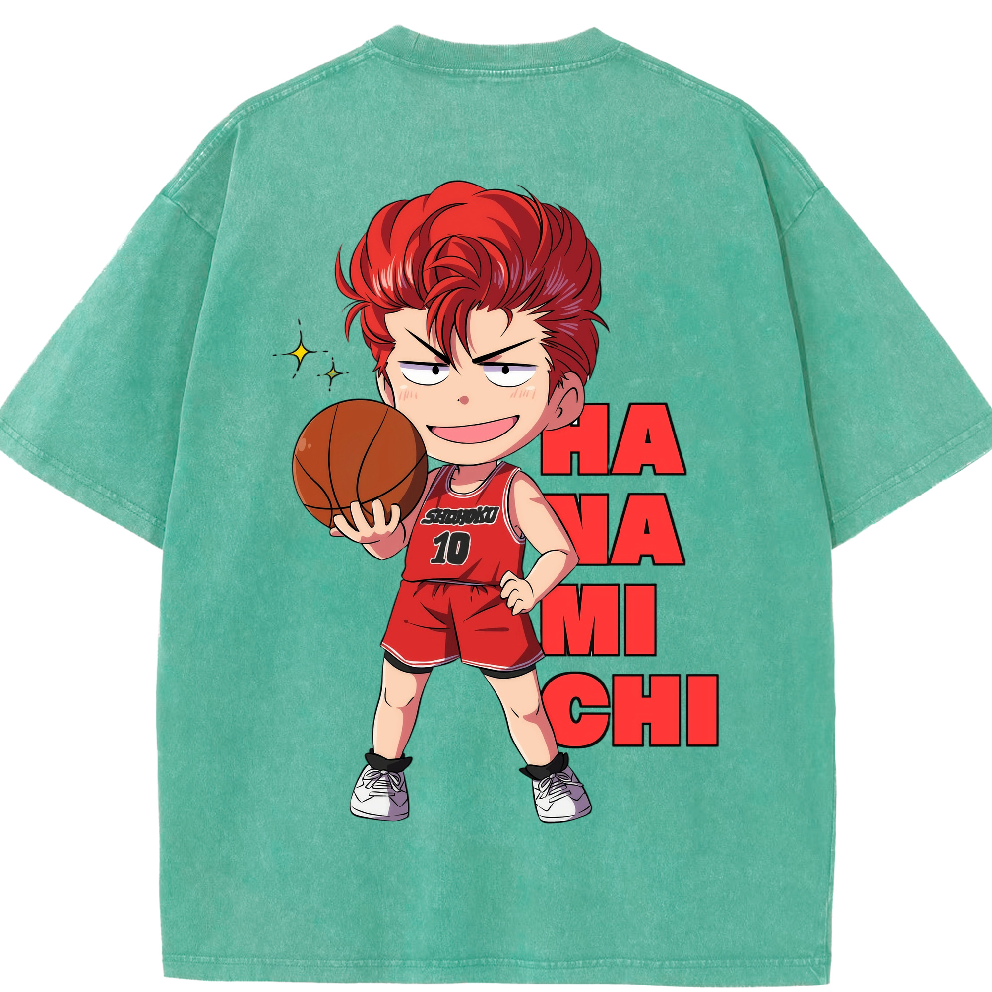 （画像用） SLAM DUNK／スラムダンク 綿100% ヴィンテージ風 半袖Tシャツ（背面プリント）